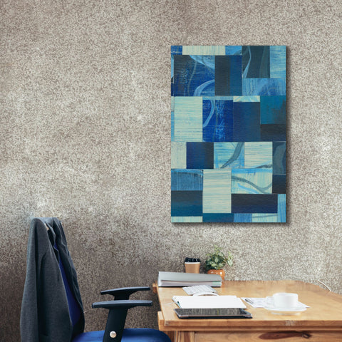 Image of 'Denim Blocks II' by Regina Moore, Canvas Wall Art,26x40