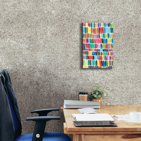 Image of 'Rainbow Marks I' by Regina Moore, Canvas Wall Art,12 x 18