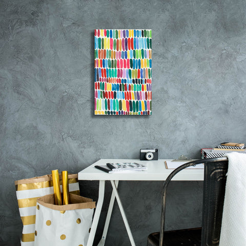 Image of 'Rainbow Marks I' by Regina Moore, Canvas Wall Art,12 x 18