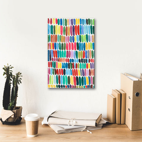 Image of 'Rainbow Marks I' by Regina Moore, Canvas Wall Art,12 x 18