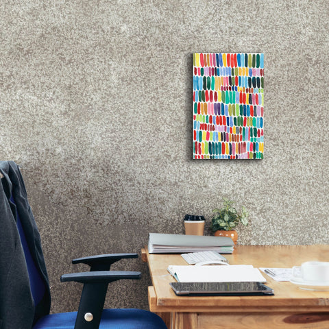 Image of 'Rainbow Marks II' by Regina Moore, Canvas Wall Art,12 x 18