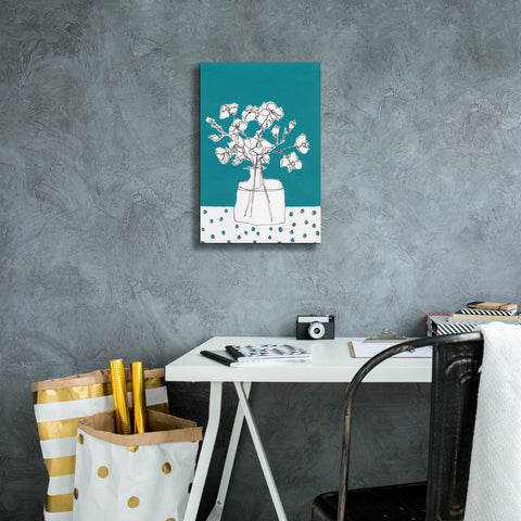 Image of 'Floral Jardiniere IV' by Regina Moore, Canvas Wall Art,12 x 18