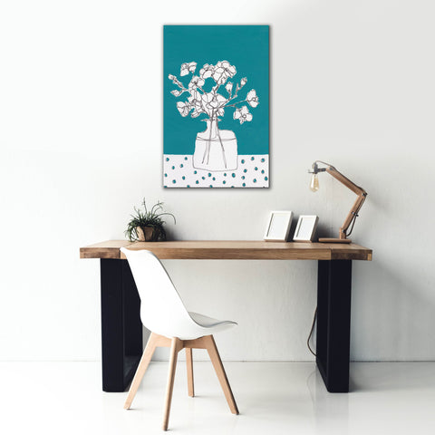 Image of 'Floral Jardiniere IV' by Regina Moore, Canvas Wall Art,26x40