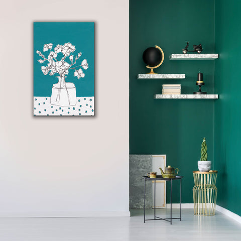 Image of 'Floral Jardiniere IV' by Regina Moore, Canvas Wall Art,26x40