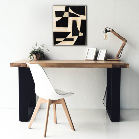 Image of 'Onyx Cutout Shapes I' by Regina Moore, Canvas Wall Art,20 x 24