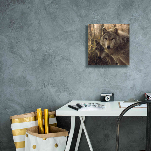 Image of 'Wood Land Companions' by Collin Bogle, Canvas Wall Art,12x12