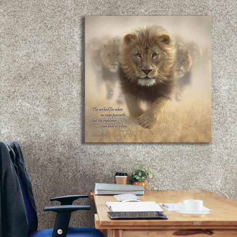 Image of 'Wicked Flee' by Collin Bogle, Canvas Wall Art,37x37