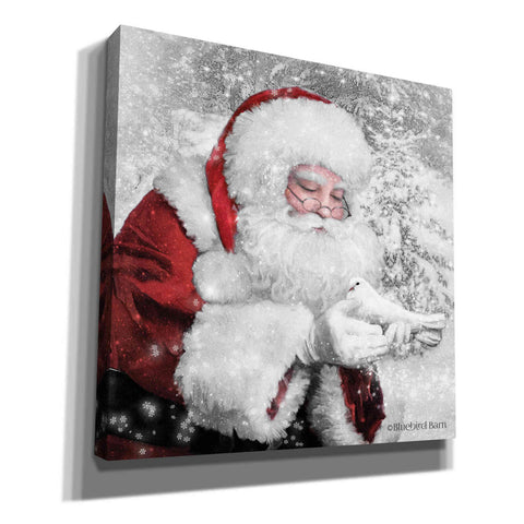 Image of 'Santa's Little Friend' by Bluebird Barn, Canvas Wall Art,Size 1 Sqaure