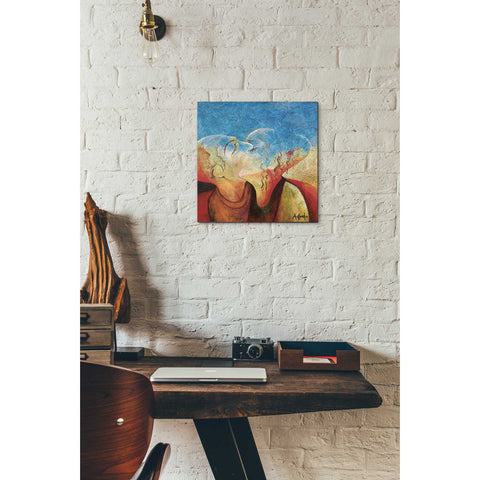 Image of 'The Kiss' by Samedin Asllani, Canvas Wall Art,12 x 12