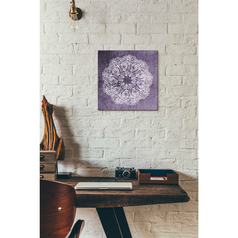 Image of 'Boho Glow Mandala II' by Linda Woods, Canvas Wall Art,12 x 12