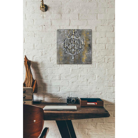 Image of 'Vintage Chandelier I' by Silvia Vassileva, Canvas Wall Art,12 x 12
