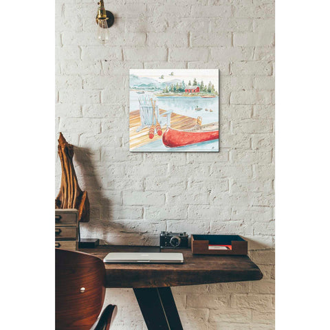 Image of 'Lake Moments III' by Daphne Brissonet, Canvas Wall Art,12 x 12