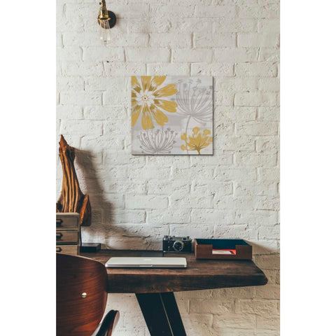 Image of 'Flowers in the Wind I' by Veronique Charron, Canvas Wall Art,12 x 12
