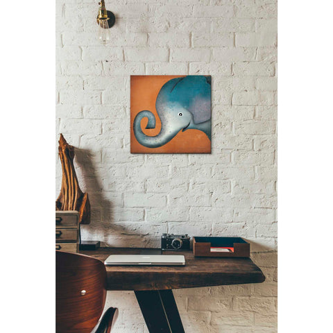 Image of 'Elephant Wow' by Ryan Fowler, Canvas Wall Art,12 x 12