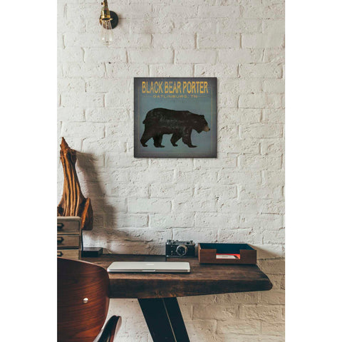 Image of 'Black Bear Porter' by Ryan Fowler, Canvas Wall Art,12 x 12