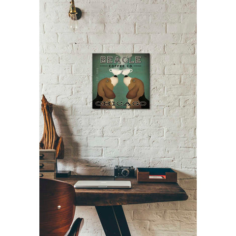 Image of 'Beagle Coffee Co Chicago' by Ryan Fowler, Canvas Wall Art,12 x 12