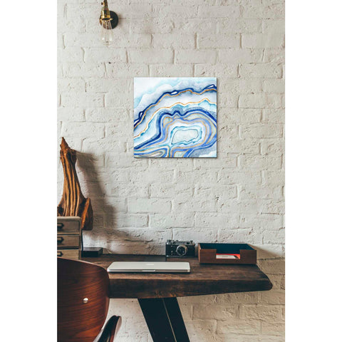 Image of 'Cobalt Agate II' by Grace Popp Canvas Wall Art,12 x 12