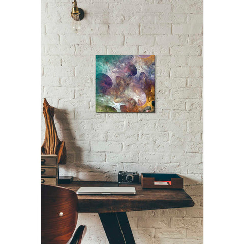 Image of 'Lunar Tiles IV' by James Burghardt, Canvas Wall Art,12 x 12