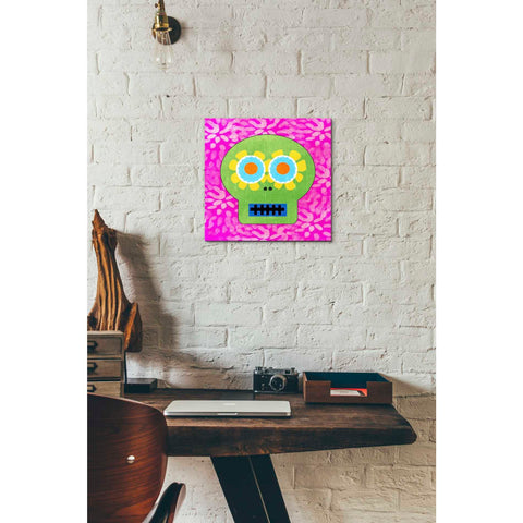 Image of 'Day Of The Dead I' by Linda Woods, Canvas Wall Art,12 x 12