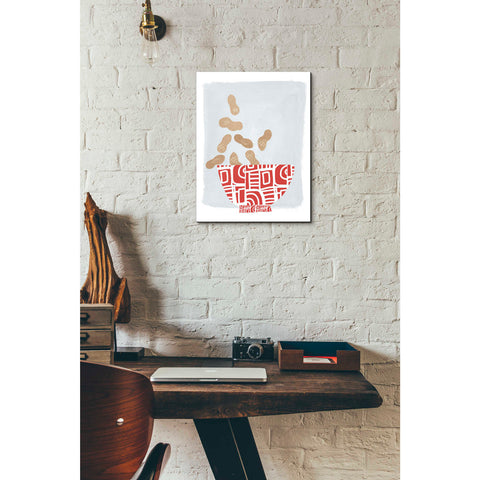 Image of 'Bowl of Peanuts' by Linda Woods, Canvas Wall Art,12 x 16
