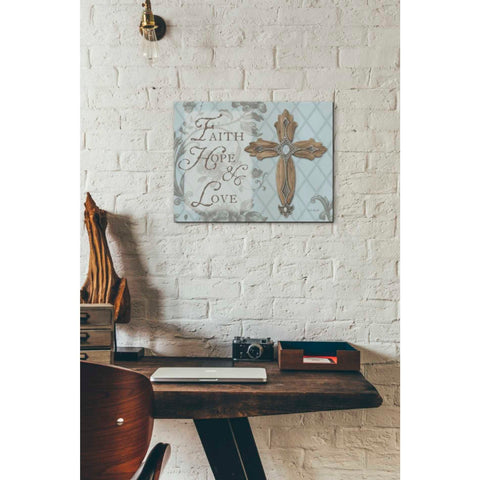 Image of 'Faith Hope Love' by Lisa Audit, Canvas Wall Art,,12 x 16