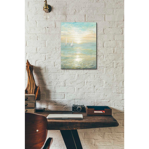 Image of 'Sunrise Sailboats I' by Danhui Nai, Canvas Wall Art,12 x 16