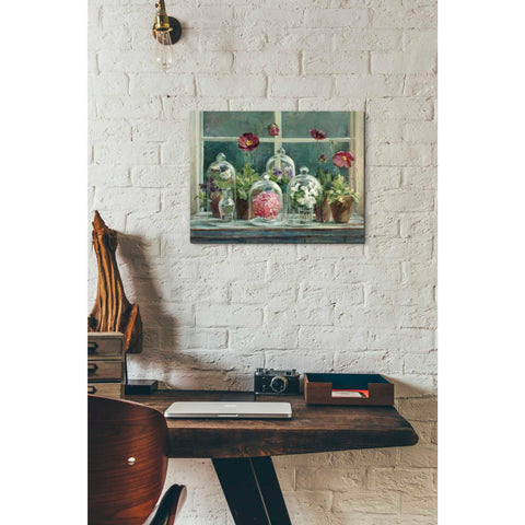 Image of 'Purple Poppies Windowsill Crop' by Danhui Nai, Canvas Wall Art,12 x 16