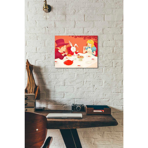 Image of 'Alice's Tea Party' by Sai Tamiya, Canvas Wall Art,16 x 12