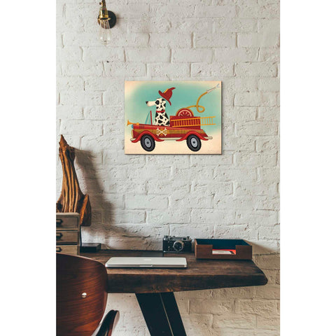 Image of 'K9 Fire Department' by Ryan Fowler, Canvas Wall Art,12 x 16