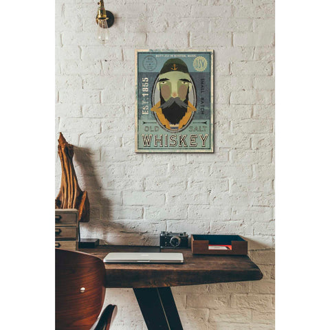 Image of 'Fisherman V Old Salt Whiskey' by Ryan Fowler, Canvas Wall Art,12 x 16