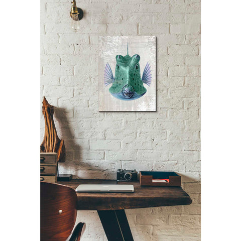 Image of 'Cowfish' by Fab Funky Giclee Canvas Wall Art
