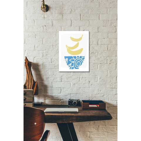 Image of 'Bowl of Bananas' by Linda Woods, Canvas Wall Art,12 x 16