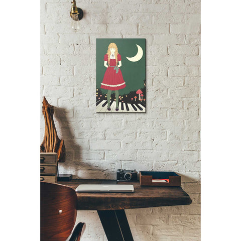 Image of 'Crescent Moon' by Sai Tamiya, Canvas Wall Art,12 x 18