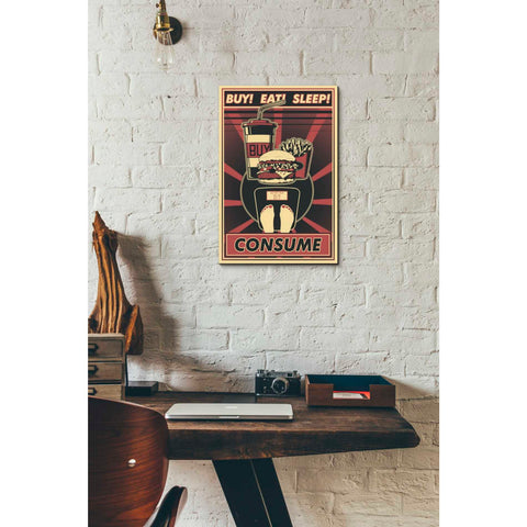 Image of 'Consume' Canvas Wall Art,12 x 18