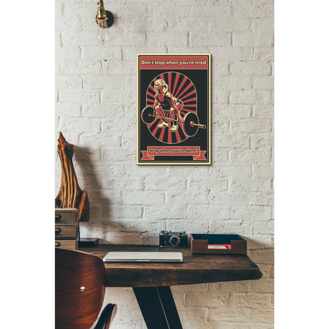 Image of 'Gym Motivation' Canvas Wall Art,12 x 18