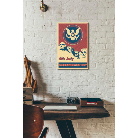 Image of 'Independence Day Rushmore' Canvas Wall Art,12 x 18
