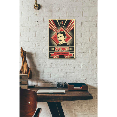 Image of 'Tesla' Canvas Wall Art,12 x 18