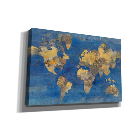 Image of 'Blue World' by Albena Hristova, Canvas Wall Art,18 x 12