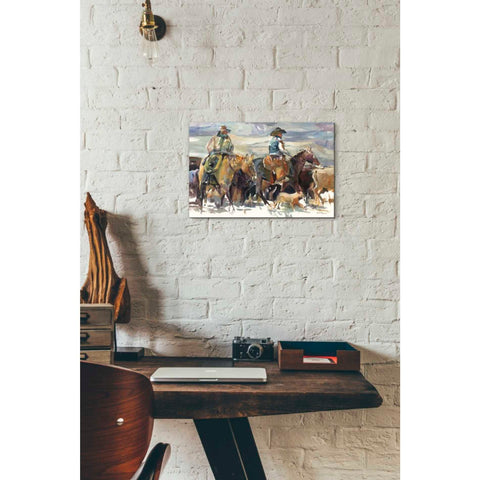 Image of 'The Roundup' by Marilyn Hageman, Canvas Wall Art,18 x 12