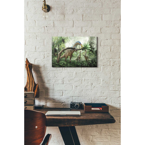Image of 'Therizinosaurus' Canvas Wall Art,12 x 18
