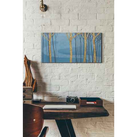 Image of 'Katonah Gold' by Kathrine Lovell, Canvas Wall Art,24 x 12