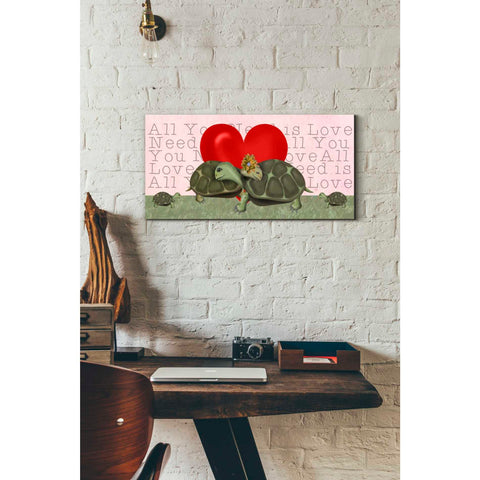 Image of 'Love is in the Air Collection H' by Fab Funky Giclee Canvas Wall Art