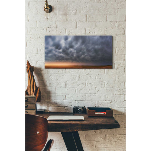 Image of 'Mammatus Over Madrid' by Darren White, Canvas Wall Art,12 x 24