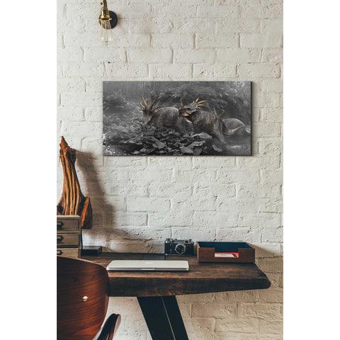 Image of "Styracosaurus" Giclee Canvas Wall Art