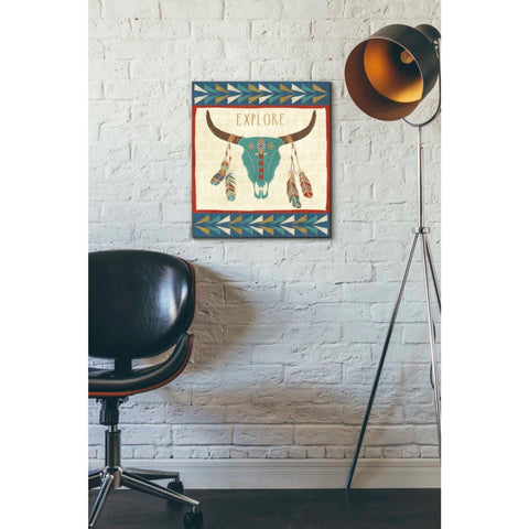 Image of 'Southwest at Heart II FLAG' by Veronique Charron, Canvas Wall Art,16 x 18