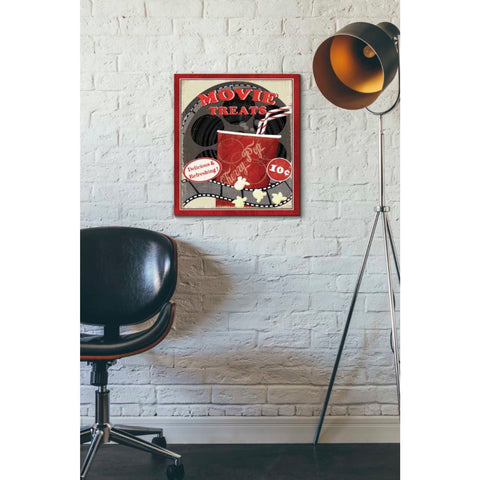 Image of 'At the Movies II' by Veronique Charron, Canvas Wall Art,16 x 18