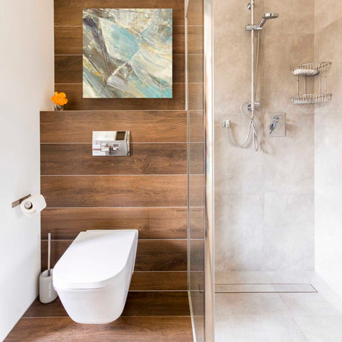 Image of 'Blue Water I' by Albena Hristova, Canvas Wall Art,18 x 18