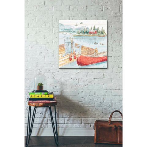 Image of 'Lake Moments III' by Daphne Brissonet, Canvas Wall Art,18 x 18