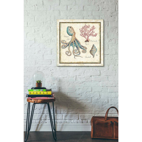 Image of 'Oceanography I' by Daphne Brissonet, Canvas Wall Art,18 x 18