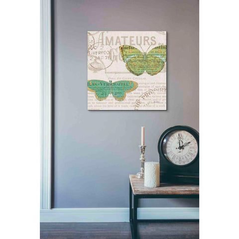 Image of 'Bookshelf Botanical IX' by Katie Pertiet, Canvas Wall Art,18 x 18